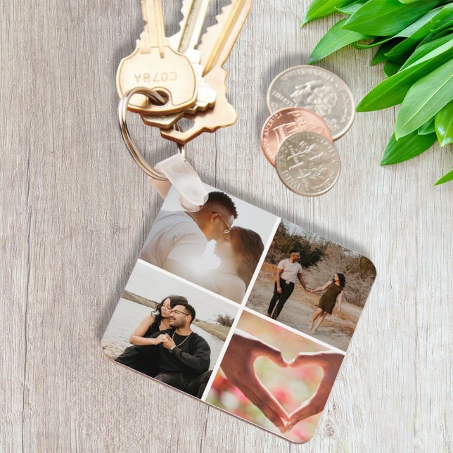 5 Photo Custom Collage Personalised Keychain (Creator Uploaded)
