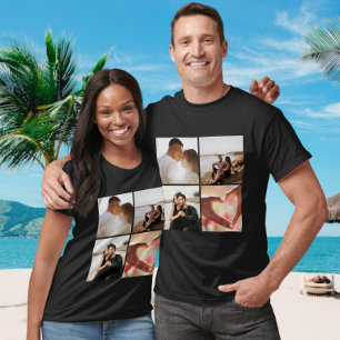 5 Photo Custom Collage Personalised T-Shirt