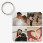 5 Photo Custom Collage Personalized Keychain