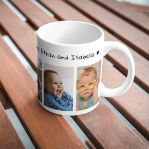  5 Photo Love You Grandpa Happy Father's Day 2023 Coffee Mug