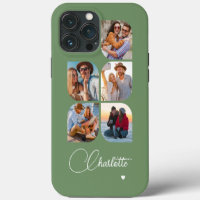 5 Photo Modern Trendy Simple Personalised Name