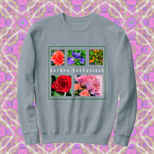 5-Photo My Favourite Flowers Template Sweatshirt