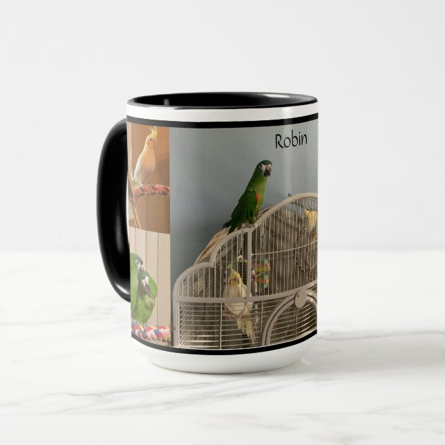 5 Photo Personalised mug  (Front Left)