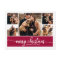 5 Photos Collage Stylish Script Merry Christmas