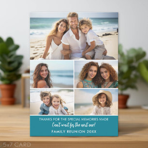 5 Photos - Family Reunion Memories Holiday Card
