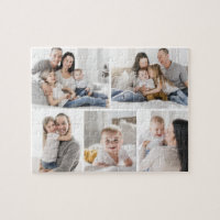 5 Photos Gallery Collage Personalised Puzzle