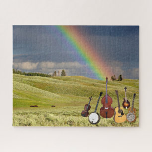5 PIECE BLUEGRASS BAND JIGSAW PUZZLE
