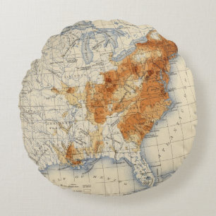 5 Population 1820 Round Cushion