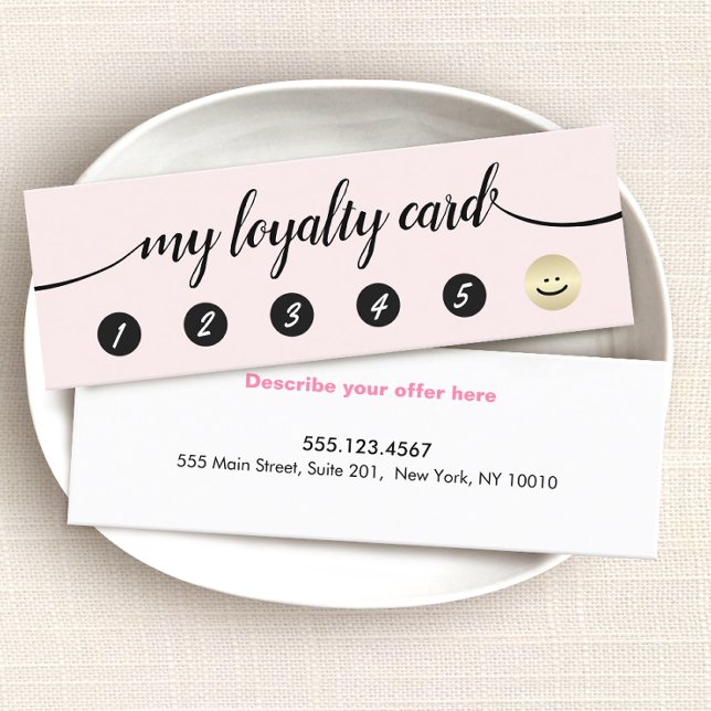  5 Punch Salon Spa  Signature Script  Loyalty Card (Creator Uploaded)
