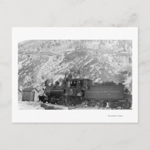 #5 Railroad Engine Colorado & Southern Postcard