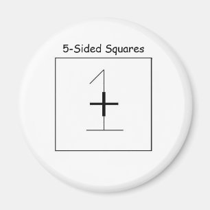 5-Sided Squares Official Refrigerator Magnet