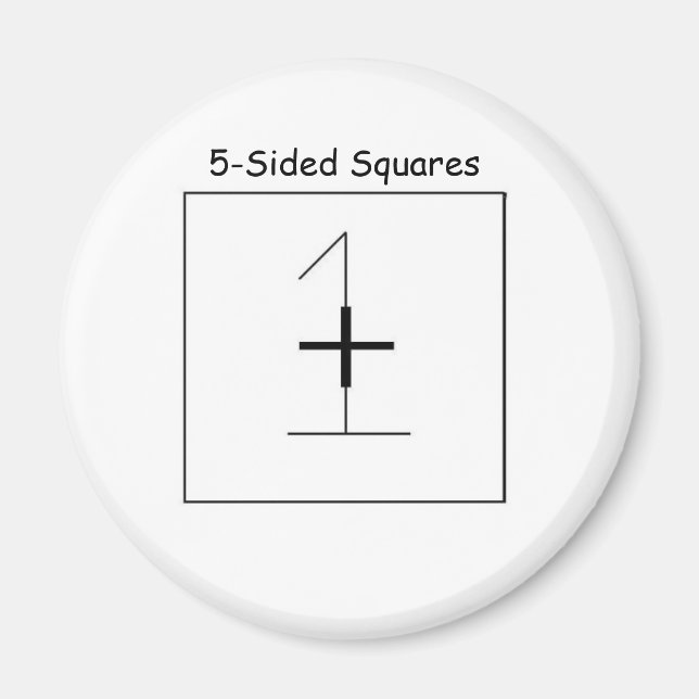 5-Sided Squares Official Refrigerator Magnet (Front)