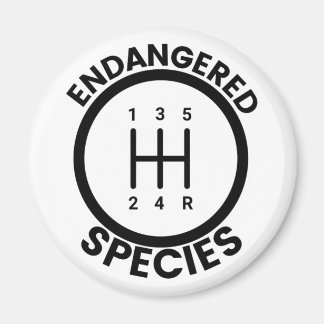 5 Speed Endangered Species Magnet