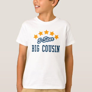 5-Star Big Cousin new baby announcement t-shirts