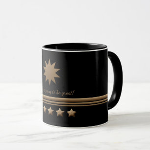 5 Star Brushed Gold Professional Business Mug