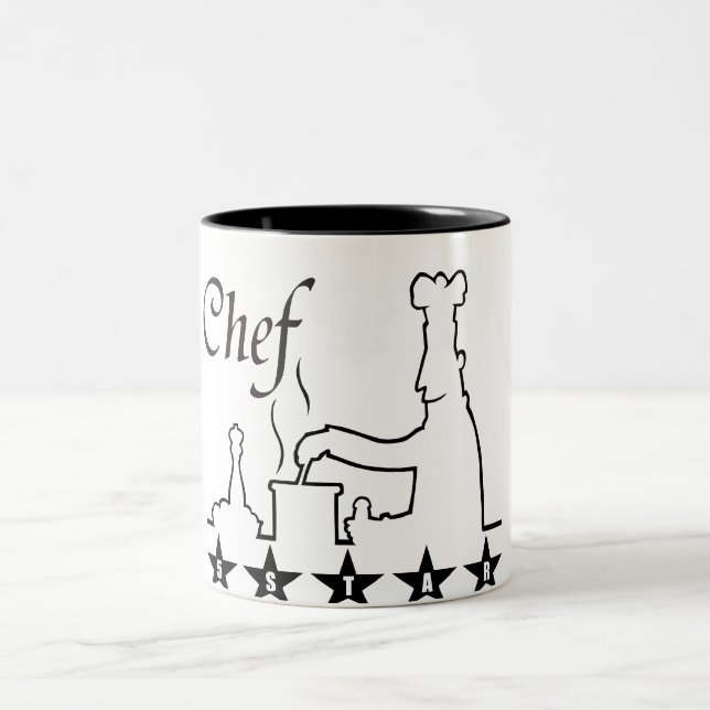 5 Star Chef Coffee mug great gift for the cook (Center)