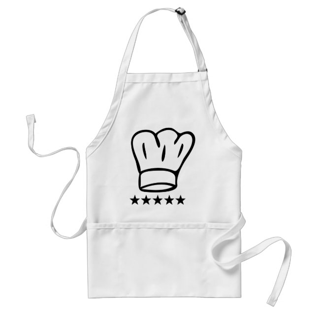 5 star chefhat standard apron (Front)