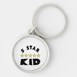 5 Star Kid Black Letters Key Ring