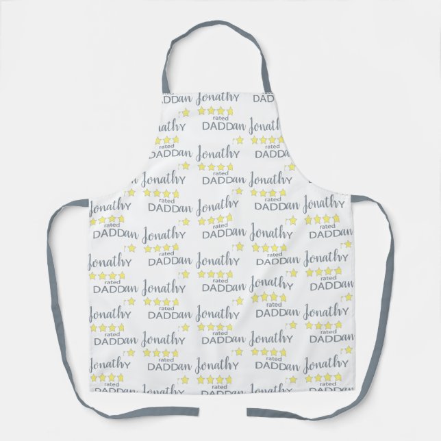 5 Star Rated Daddy Apron (Front)