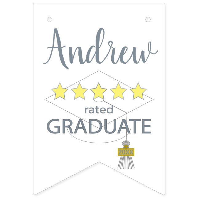 5 Star Rated Graduate Bunting (First Flag)