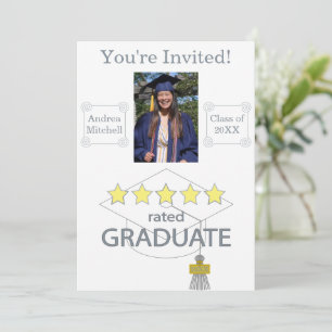 5 Star Rated Graduate Invitation