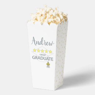 5 Star Rated Graduate Popcorn  Favour Box