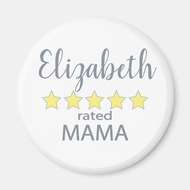 5 Star Rated Mama Magnet (Front)