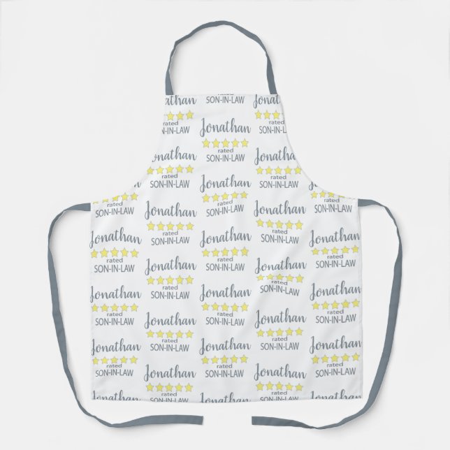 5 Star Rated Son-In-Law Apron (Front)