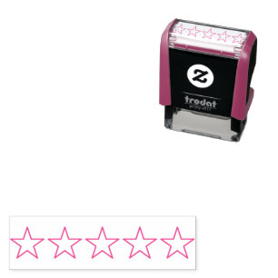 5 Star Rating Review Book Teacher  Self-inking Stamp