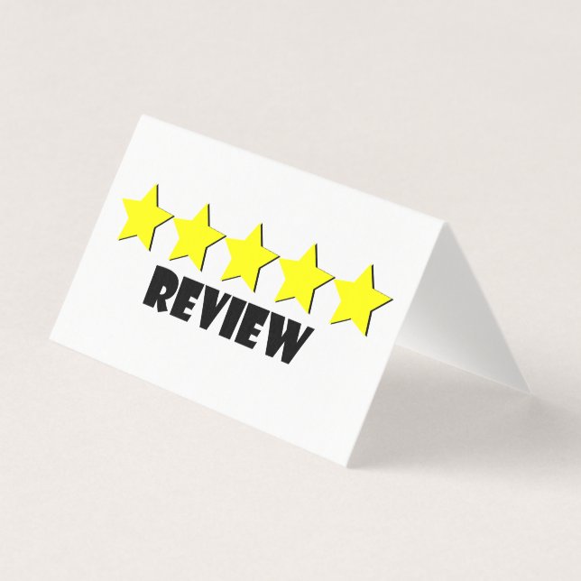 5 Star Review Card (Front)