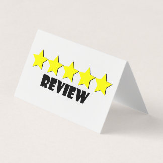 5 Star Review Card