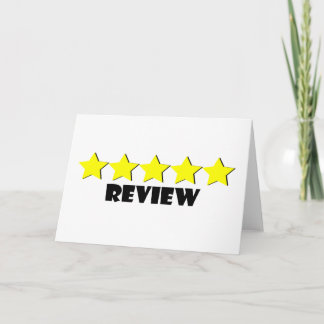 5 Star Review Greeting Card