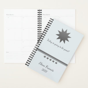 5 Star Silver Text Professional Planner