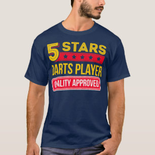 5 Stars Darts Player - Funny Dartboard Darts T-Shirt