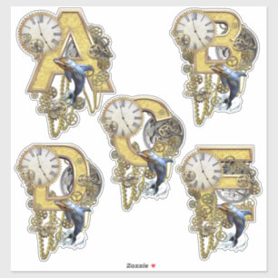 5 Steampunk A B C D E Sculpture