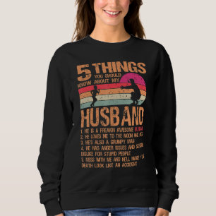 5 Things About My Husband Father Day   From Daught Sweatshirt