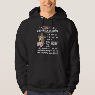 5 Things Every Christian Should Know Faith Jesus G Hoodie