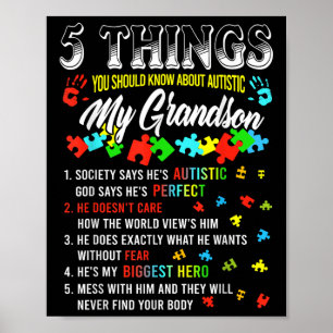 5 Things You Know About Autistic Grandson Autism A Poster