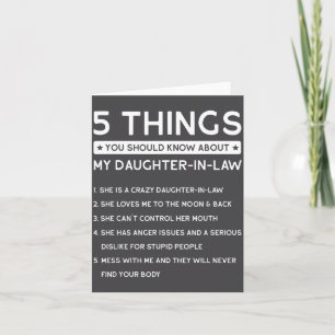 5 Things You Should Know About My Daughter-in-law Card