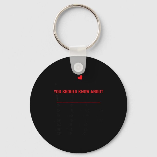 5 Things You Should Know About My Grandma Funny Fa Key Ring (Front)