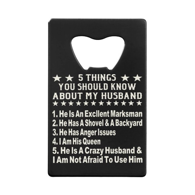 5 Things You Should Know About My Husband  # (Front)