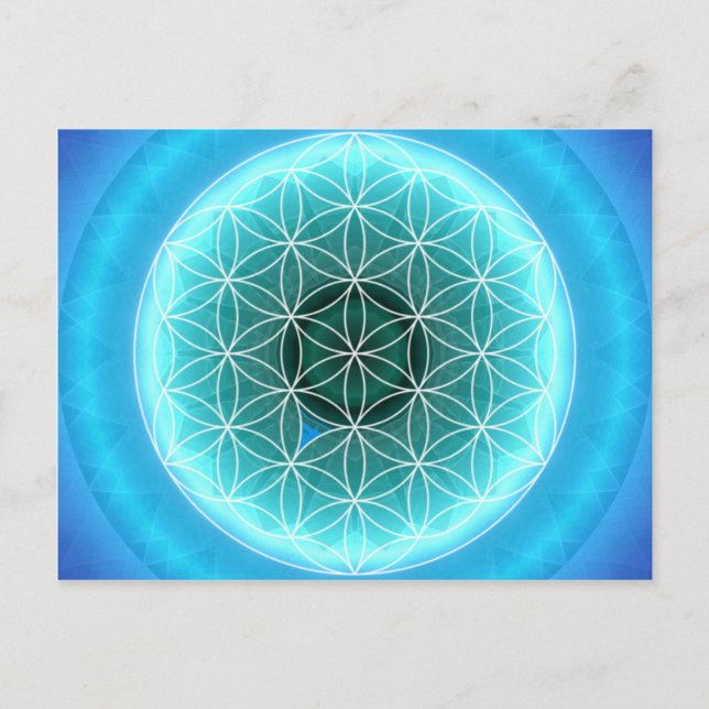 5 throat chakra lightblue created by Tutti Postcard (Front)