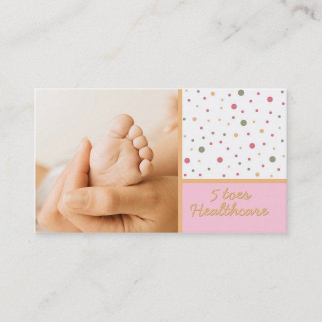 5 Toes Business Card (Front)