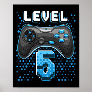 5 Video Game Controller 5th Birthday Gamer Gift Bo Poster
