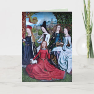 5 Virgin Martyrs in a Garden (Right half:  M 070) Card