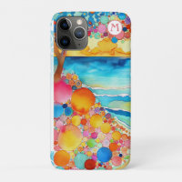 *~* 5 Watercolor Sea Beach Umbrella Sand