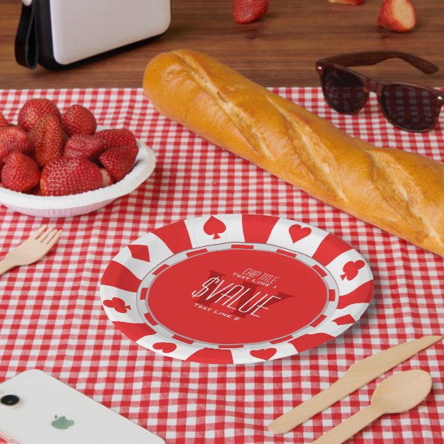 5 Ways to Personalise Your Classic Poker Chip Paper Plate (Picnic)