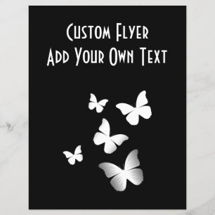 5 White Butterflies Flyer