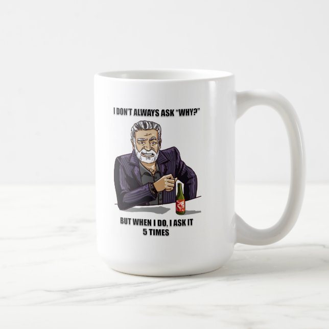 5 Whys Parody Mug - Lean Blog (Right)
