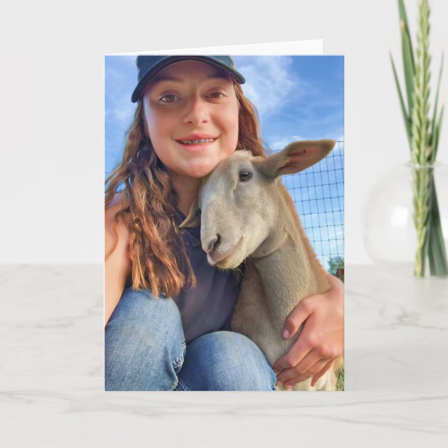 5"x7" Folded Card || Scout Loves Addison (Front)